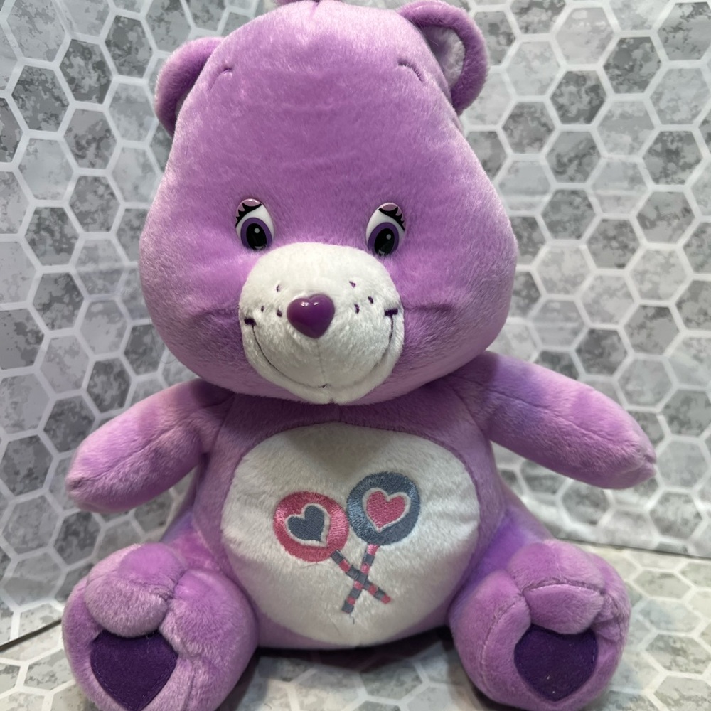 Care Bear Kid’s Stuffed Animal Share bear lollipops new 2003 - Picture 1 of 6